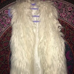 Faux fur vest